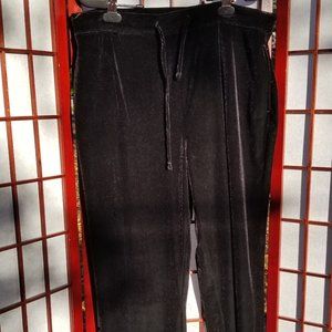 Jaclyn Smith NWT Black Velour Activewear Size L